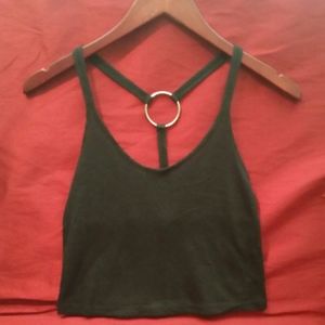 TOPSHOP silver ring Tank - Size 0